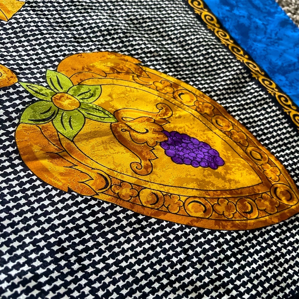 Christian Dior Vintage Silk Gemstone Scarf - Picture 6 of 13